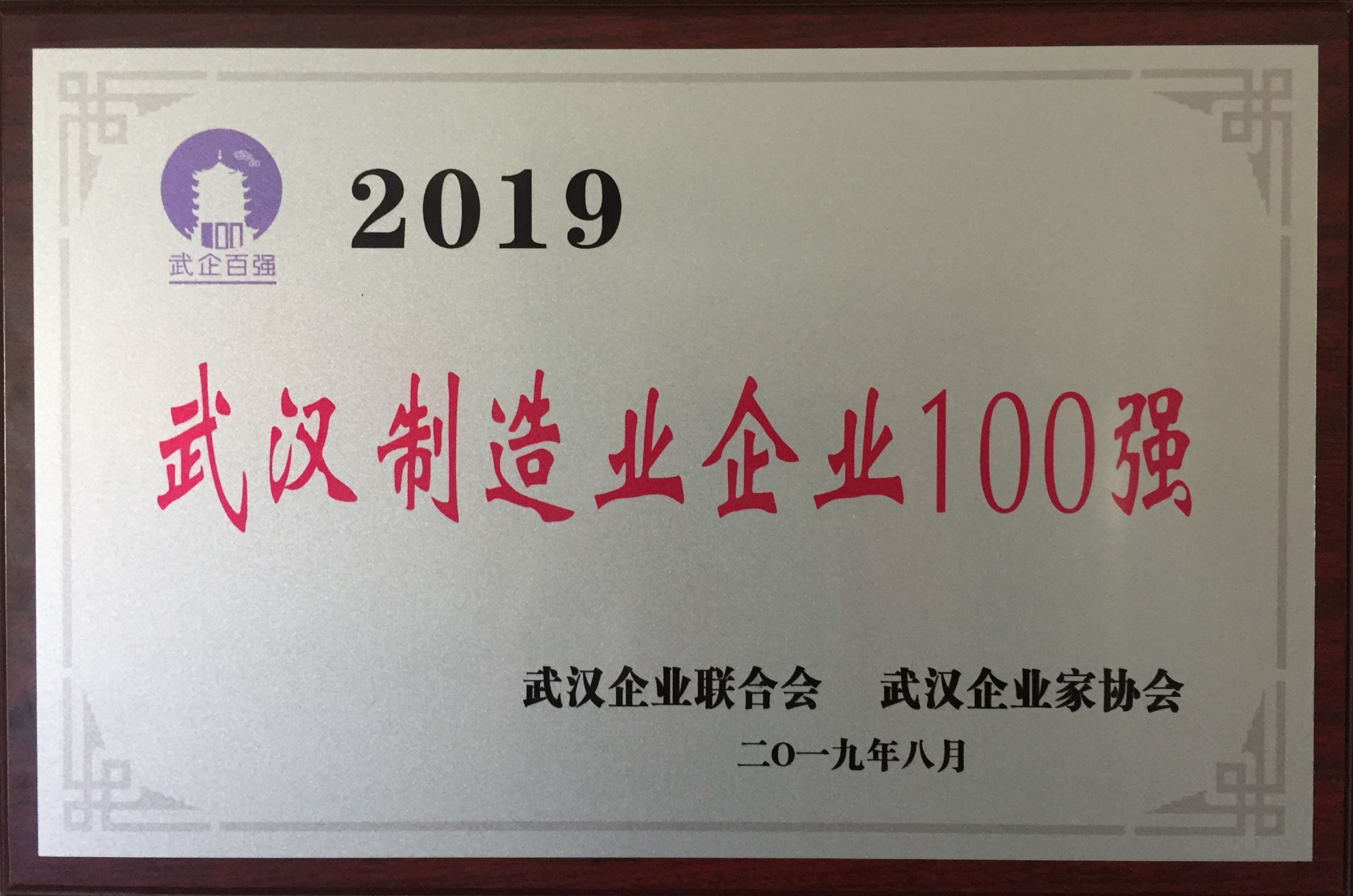 2019年度武汉制造业企业100强（2...